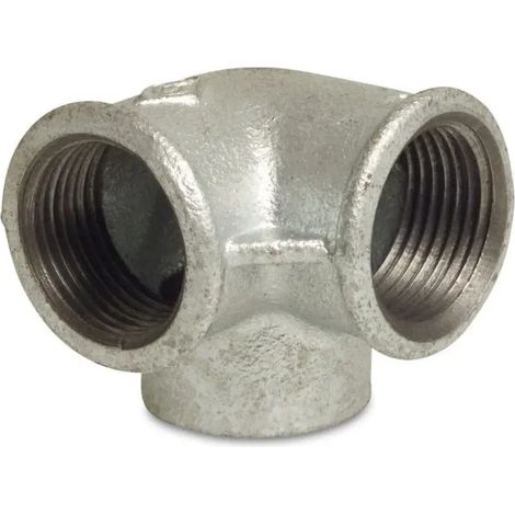 Raccord Fileté Fonte Malléable 3/4 Pouce, Distributeur d'Angle Galvanisé