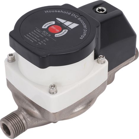 Pompe de surpression intelligente pour douche,475,5 GPH, 80 W,36.2 PSI,raccord NPT 1/2 pouce,mode manuel/automatique (2 positions)