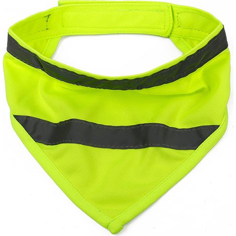 Collier Chien - Tissu Orange 300d Oxford Réfléchissant - Pour Promenade Et Sécurité Nocturne - Taille Ajustable (1/5)