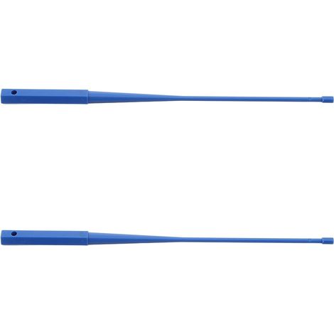 2 tiges de réglage pour moteur tubulaire, plastique bleu (1/5)