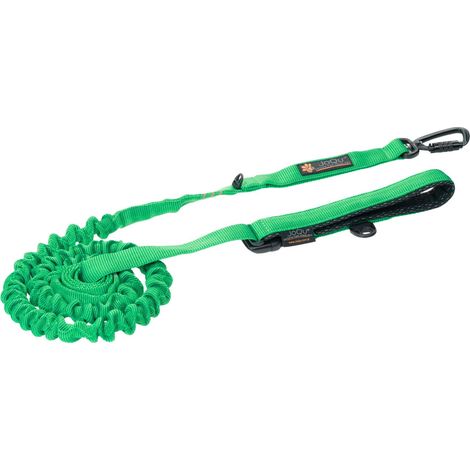 Correa para perros JoQu® Ultra Strong Runners con amortiguación, color verde