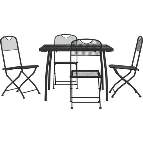 Maison Exclusive - Set da Pranzo da Giardino 5pz Antracite in Rete Metallica