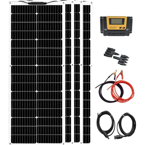 Panneau Solaire, Design Flexible, Haute Efficacité, Kit solaire 12V320W (1/2)