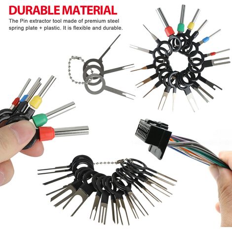 Fafeicy 39pcs Kit D'outils de Suppression de Terminaux de Bornes de Câble de Haute qualité.