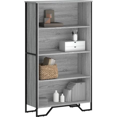 Bücherregal Grau Sonoma 80x31x137,5 cm Holzwerkstoff (1/5)
