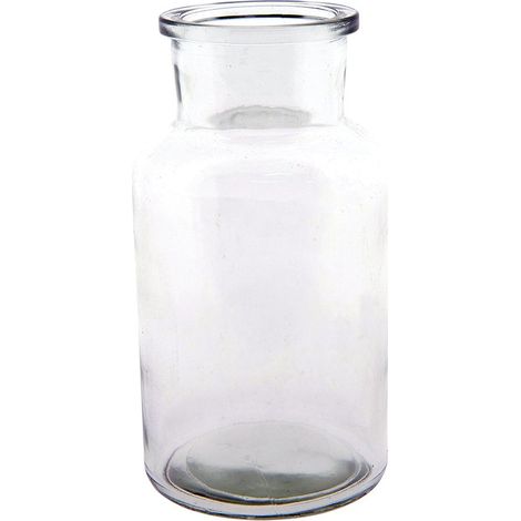 Vase Soliflore en Verre Transparent Décoratif Style Moderne 6 x 13 cm Ø 4 cm - PANGIVO (1/3)