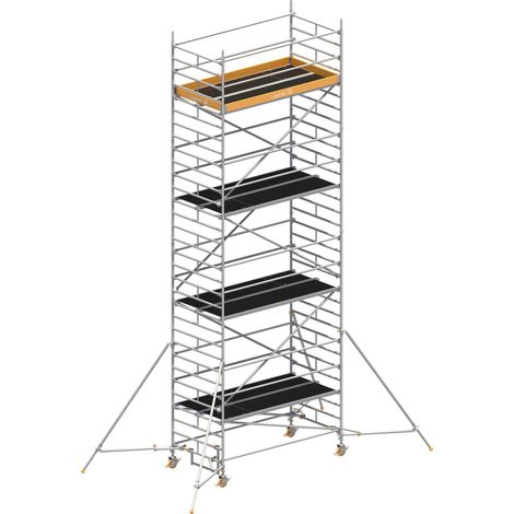 Layher Rollgerüst Uni Breit P2 mit Gerüststützenlänge 2,60m, 9,20m AH (1/4)