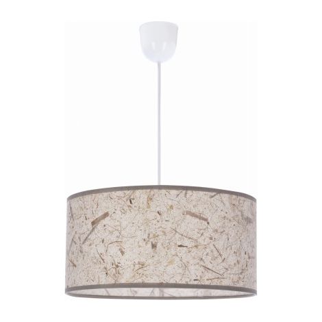 Suspension déco beige/blanc E27 60W Papirus Candellux