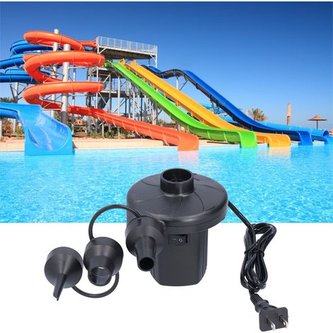 Pompe à air électrique ABS avec 3 embouts pour matelas pneumatique et anneau de natation, portable et haute efficacité (1/5)