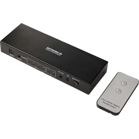 SpeaKa Professional SP-SWAP-500 KVM-Matrix-Switch mit Audio-Ports 3480 x 2160 Pixel Schwarz (1/5)