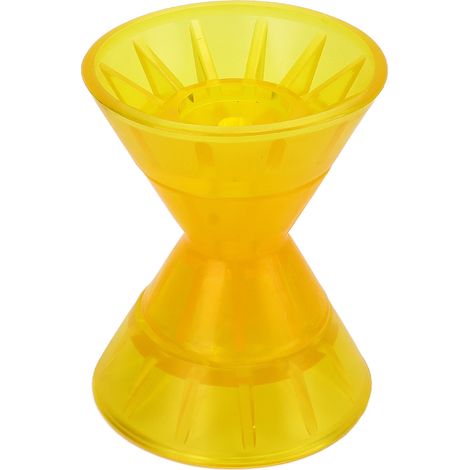 Rouleau de proue marin en 3 parties, réduction de la traînée, moulé en PVC jaune pour camping-car, bateau, remorque ou caravane (1/5)