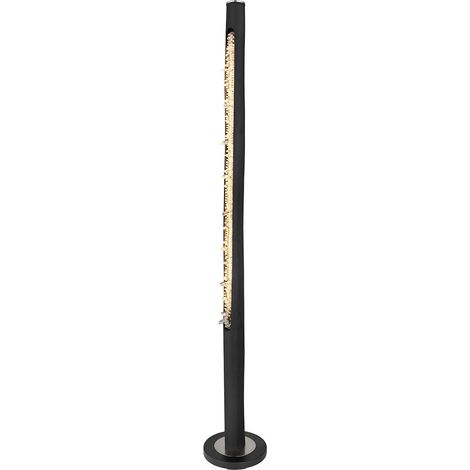 Globo - lámpara de pie - Felicitas - negro - madera - Ø 23cm -