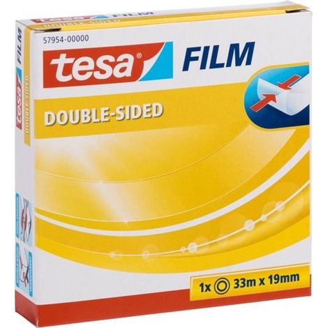 Tesa Doppels.Klebeb. 33m x 19mm transparent 57954