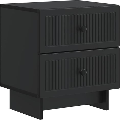 Bedside Cabinet Black 43 x 34.5 x 47.5 cm Engineered Wood vidaXL