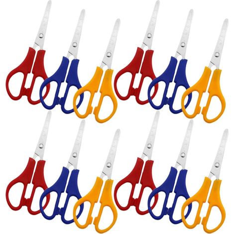 Scissors with Blunt Tips 12 Pieces Lightweight and Portable