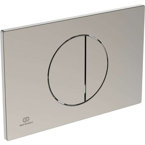 Ideal Standard - OLEAS M5, Piastra di comando meccanica WC, Placca di azionamento per cassette di risciacquo doppio scarico, Silver storm (1/3)
