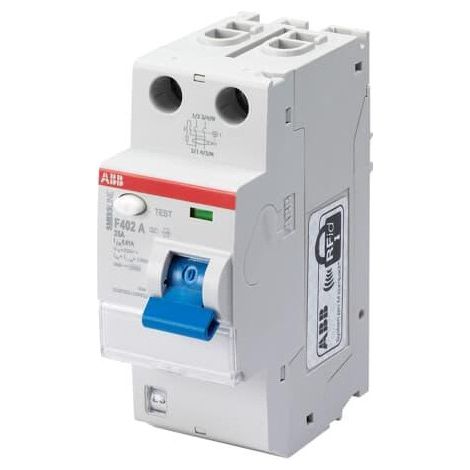 SMISSLINE- Interrupteur Différentiel F402 2P - 25A - 30mA- Type A F402 25 A30 2CSF502110R1250 ABB G203433