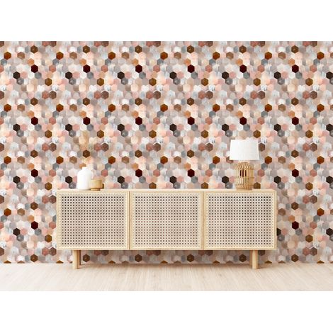Wallarena Vliestapete Abstrakt Geometrisch Loft für Wohnzimmer und Schlafzimmer, 10 m x 50 cm – inkl. Kleister & Anleitung (1/5)