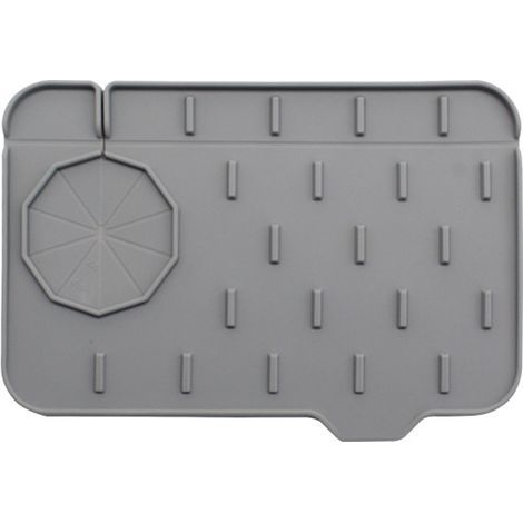 Tappetino in silicone per rubinetto da cucina, anti-schizzi, per maniglia del rubinetto, tappetino asciugante antigoccia per proteggere piani di lavoro di cucina e bagno (1/5)
