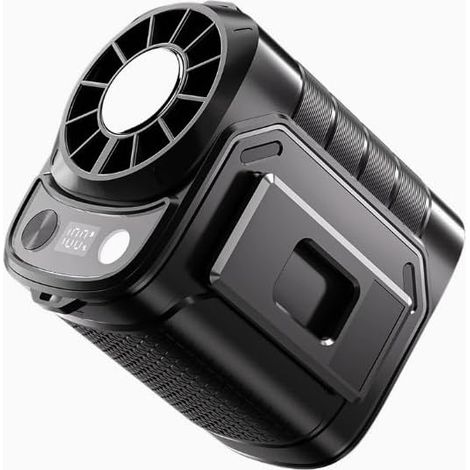 JSSEVN - Ventilador personal portátil de 13.000 RPM, 5 velocidades ajustables con refrigeración rápida por semiconductor y luz LED. (1/5)