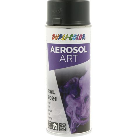 Dupli Color Aerosol Art Lackspray Graffiti Dose - wetterfest, lichtecht und UV-beständig - Graffiti-Spray 400ml, schwarzgrau matt RAL 7021