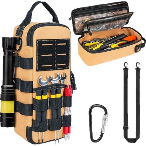 sac portable ique portable en tissu Oxford robuste, petite et compacte pour hommes avec organiseur d (1/5)