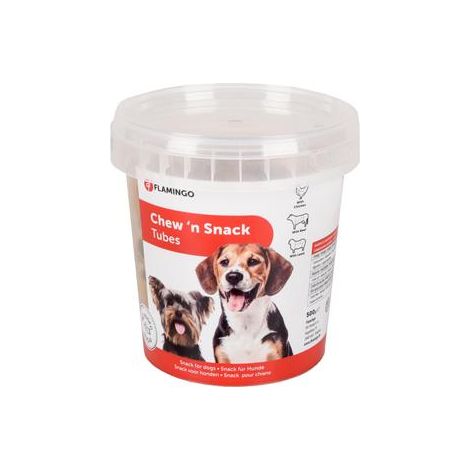 Flamingo Chew 'N Snack Tubes Poulet, Veal et Lamb - 500 gr (1/2)