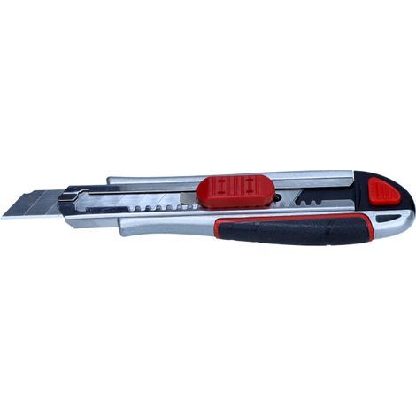 Cutter ROOKS Metallico 18 mm con Lama Spezzabile SK5 (OK-06.0115)