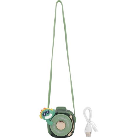 Vent portable sans pale Ortviai pour cou – rechargeable USB, 3 vitesses, silencieux, vert (1/5)