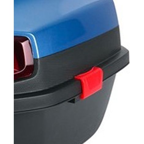 Coffre arrière pour véhicules électriques, grande capacité, surface lisse, coloris bicolore, bleu (1/5)
