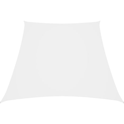 Vela de sombra/sombrilla tejido Oxford trapezoidal 2/4 x 3 m blanco 020009748 (1/5)