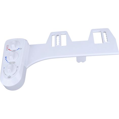Ensemble de douchette WC bidet intelligente non électrique pour salle de bain, eau chaude et froide, avec double buse (UE : filetage 3/8) (1/5)