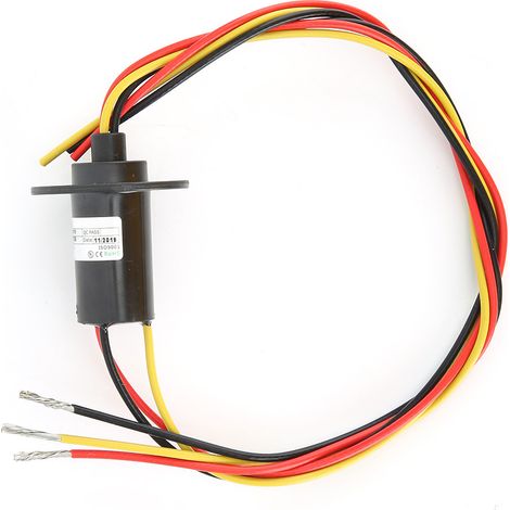 Anneau de rotation conducteur 3 fils 20A, vitesse nominale 150 tr/min pour transmission électrique (1/5)