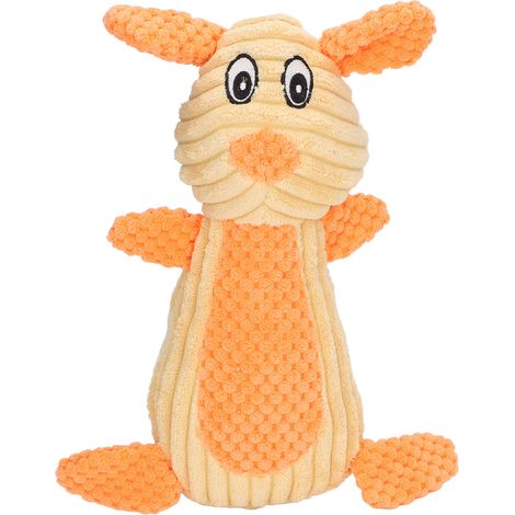 Jouet à mordre pour chien résistant, lapin en peluche interactif pour chiot en période de dentition (1/5)