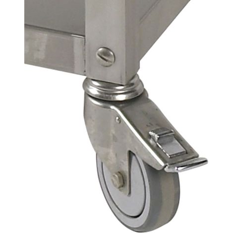 Kit 4 roues ø125 pour meuble pâtisserie - Diamond (1/2)
