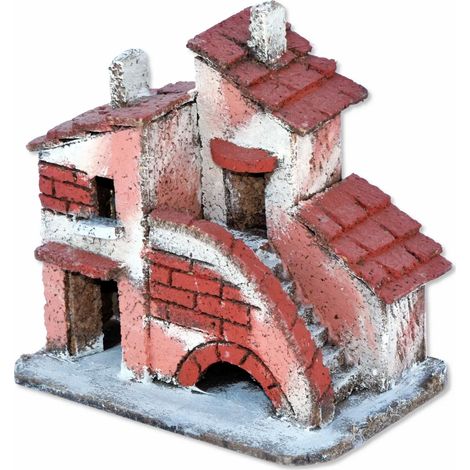 Casetta decorativa per presepe 14 × 10 × H14 cm (1/2)