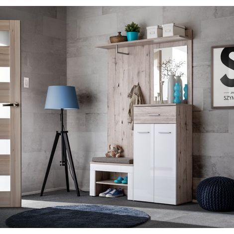 Ensemble de meubles de rangement - GUSTAVO 2 + P - 120 x 35 x 200 cm - Livraison gratuite