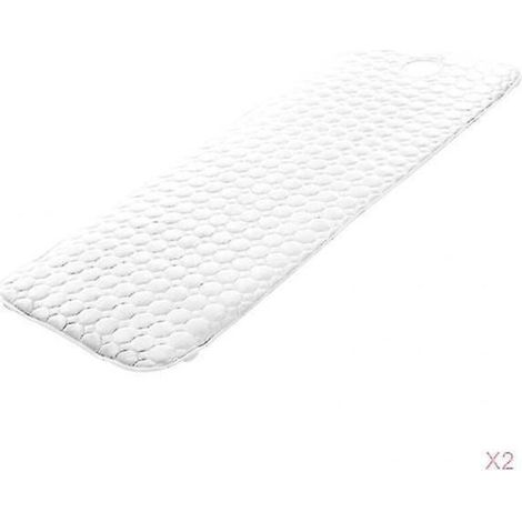 2 draps de massage antidérapants blancs pour table de beauté et de soins cosmétiques - 75 x 190 cm (1/4)