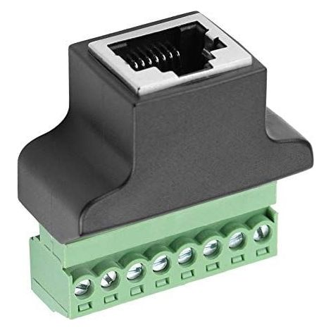 Conector adaptador Ethernet RJ45 hembra de 8 pines para CCTV, DVR digital, cable de red, adaptador de extensión (1/4)