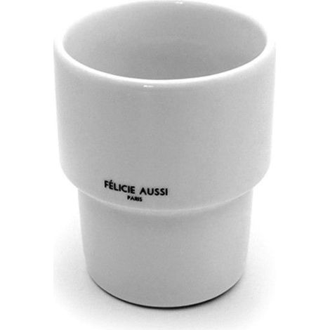 Tasse - FÉLICIE AUSSI PARIS - Félicie Aussi - Weiß - Keramik - Zylindrisch