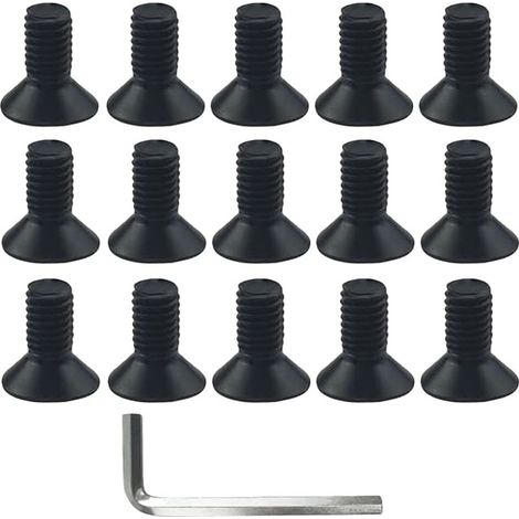 Tête de Tondeuse en Aluminium tête de Tondeuse en Nylon vis de Tondeuse à Gazon tête de Tondeuse à Gazon Pinceau Fixation du Couteau avec 1 clé (1/5)