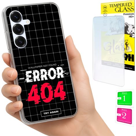 Custodia per Samsung Galaxy S25 FE, cover fotografica, cover posteriore + vetro 9H (1/5)