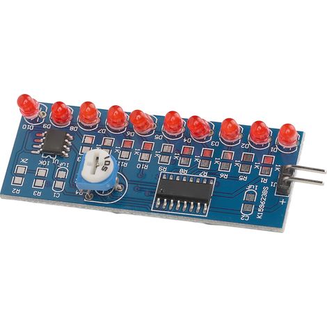 Kit électronique DIY voyant à LED défilantes module éclairage circuit imprimé NE555+CD4017 19 pièces (1/5)