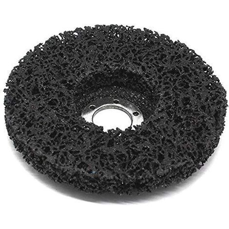 Lot de 5 disques de nettoyage, diamètre : 125 mm, dsque CSD, noir, très grand, pour meuleuse d'angle(M22) (1/4)