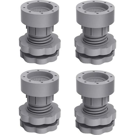 pieds anti-vibrations pour machine à laver, hauteur réglable, antidérapants, absorption des chocs, réduction du bruit, amortisseur de vibrations, pieds de nivellement en caoutchouc, stabilisateurs (1/5)