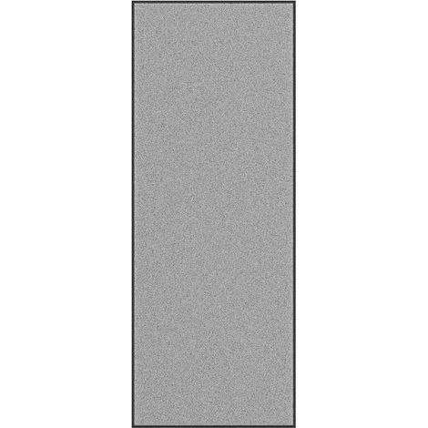 Paillasson antidérapant 115 x 300 cm facile à nettoyer et durable pour entrée foyer en PP gris