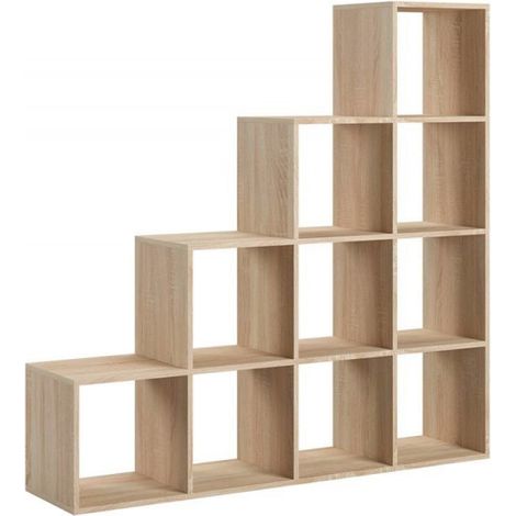 Bibliothèque - Pythagore - 138 x 138 x 30cm - Beige - Livraison gratuite (1/5)