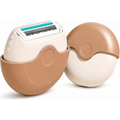 Rasoir à cheveux portable 3 couches avec couvercle rotatif