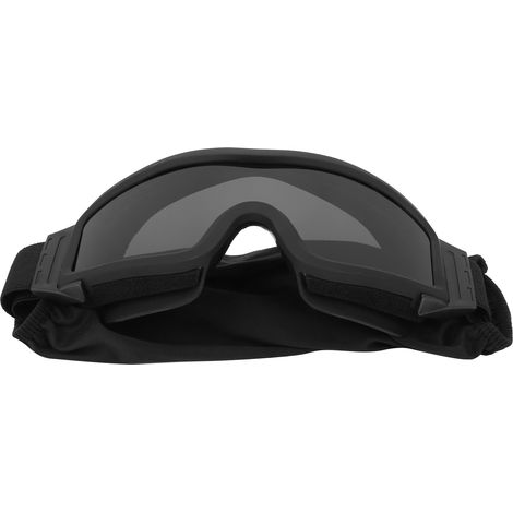 Tactics Staubdichte Schutzbrille, schlagfeste, explosionsgeschützte Militärbrille (verre gris à cadre noir) (1/5)