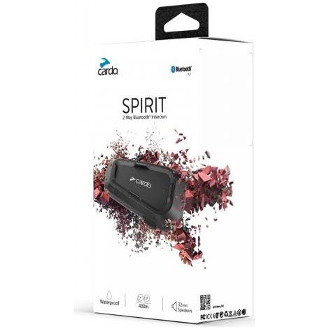 Cardo Spirit intercomunicador para motocicletas 2 canales 400 m Negro (1/4)